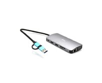 I-tec USB 3.0 USB-C/Thunderbolt 3x Display Metal Nano Dock with LAN + Power Delivery 100 W