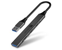 CONNECT IT USB-A hub, (1xUSB-A 3.0, 3xUSB-A 2.0), externí, ANTRACITOVÝ