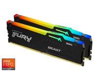 KINGSTON 32GB 5200MT/s DDR5 CL36 DIMM (Kit of 2) FURY Beast RGB EXPO