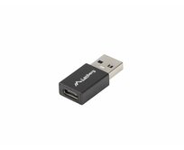 LANBERG USB-C(F) 3.1 na USB-A(M) adaptér černý 