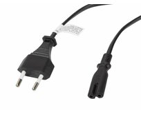 LANBERG CEE 7/16 na IEC 320 C7 EURO (RADIO) POWER CORD 3M černý  