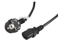 LANBERG CEE 7/7 na IEC 320 C13 POWER CORD 3M VDE černý  