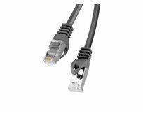 LANBERG Patch kabel CAT.6 FTP 0.25M černý Fluke Passed  