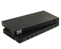 PremiumCord HDMI splitter 1-8 portů kovový s napájecím adaptérem, 4K, 1080p, 3D