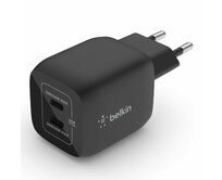 Belkin Duální 45W USB-C Power Delivery GaN PPS nástěnná nabíječka, černá