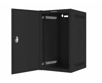 LANBERG RACK CABINET 10” WALL-MOUNT 9U/280X310 FOR SELF-ASSEMBLY WITH METAL DOOR BLACK   (FLAT PACK)