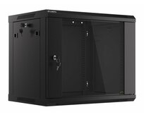 LANBERG RACK CABINET 19” WALL-MOUNT 9U/600X450 (FLAT PACK) V2 BLACK