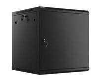 LANBERG RACK CABINET 19” WALL-MOUNT 12U/600X600 FOR SELF-ASSEMBLY WITH METAL DOOR BLACK   (FLAT PACK)