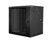 LANBERG RACK CABINET 19” DOUBLE-SECTION WALL-MOUNT 12U/600X600 (FLAT PACK) BLACK