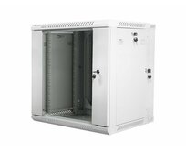 LANBERG RACK CABINET 19” DOUBLE-SECTION WALL-MOUNT 12U/600X600 (FLAT PACK) GREY  