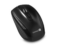 CONNECT IT Bezdrátová optická myš (+ 2x AAA baterie zdarma), černá
