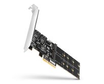 AXAGON PCES-SA4M2, PCIe řadič - 2x interní SATA 6G port + 2x SATA M.2 slot, ASM1164, SP & LP