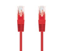 C-TECH Kabel patchcord Cat5e, UTP, červený, 1m