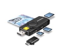 AXAGON CRE-SMP2A USB-A 4-SLOT SMART CARD POCKETREADER ČTEČKA (eObčanka)