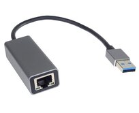PremiumCord adaptér USB3.0 -> LAN RJ45 ETHERNET 10/100/1000 MBIT Aluminium