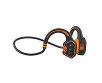 EVOLVEO BoneSwim MP3 16GB, bluetooth bezdrátová sluchátka s mikrofonem na lícní kosti, oranžové