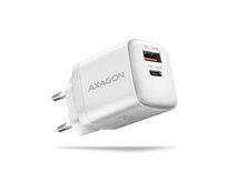 AXAGON ACU-PQ30W Sil nabíječka do sítě 30W, 2x port (USB-A + USB-C), PD3.0/PPS/QC4+/AFC/Apple, bílá