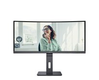 AOC LCD CU34P3CV 34" zakřivený VA/3440x1440@100Hz/1ms/300cd/HDMI/DP/4xUSB/USB-C dock/RJ45/Repro/Pivot/HAS/VESA