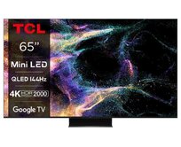 TCL 65C845 TV SMART Google TV QLED/65"/4K UHD/4400 PPI/144Hz/MiniLED/HDR10+/Dolby Vision/Dolby Atmos/DVB-T2/S2/C/VESA