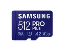 Samsung/micro SDXC/512GB/180MBps/Class 10/+ Adaptér/Modrá