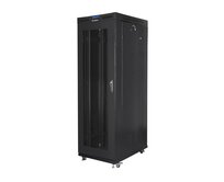 LANBERG Volně stojící skříň 19" 37U/800x1000 LCD síťované dveře černá (RAL9004)   (v rozloženém stavu)