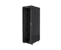 LANBERG Volně stojící skříň 19" 42U/800x1200 (v rozloženém stavu) skleněné dveře LCD černá (RAL9004)  