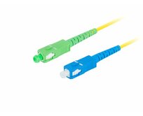 LANBERG optický patch cord SM SC/APC-SC/UPC simplex 2m LSZH G657A1 průměr 3mm, barva žlutá  