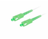 LANBERG optický patch cord SM SC/APC-SC/APC simplex 2,5m LSZH G657A2 průměr 3mm, barva bílá  