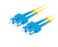 LANBERG optický patch cord SM SC/UPC-SC/UPC duplex 5m LSZH G657A1 průměr 3mm, barva žlutá  