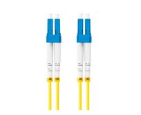 LANBERG optický patch cord SM LC/UPC-LC/UPC duplex 3m LSZH G657A1 průměr 3mm, barva žlutá