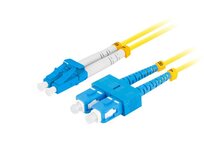 LANBERG optický patch cord SM SC/UPC-LC/UPC duplex 1m LSZH G657A1 průměr 3mm, barva žlutá  