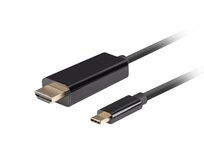 Lanberg USB-C(M)->HDMI(M) kabel 1m 4K 60Hz černá  