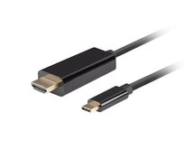 Lanberg USB-C(M)->HDMI(M) kabel 3m 4K 60Hz černá 