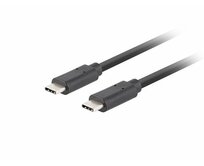 Lanberg USB-C M/M 3.1 GEN 2 kabel 0,5m 10GB/S PD100W černá  