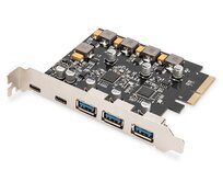 Digitus USB 3.1 přídavná karta PCI Express 2x USB-C + 3x USB A