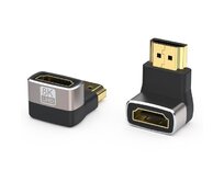 PremiumCord 8K Adaptér spojka HDMI A - HDMI A, F/M, zahnutá do pravého úhlu 90°