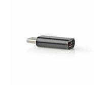 Nedis CCGB60910BK - USB-C Adaptér| USB 2.0 | USB-C™ Zástrčka | USB Micro-B Zásuvka | 480 Mbps | Kulatý | Poniklované