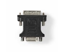 Nedis CCGB32902BK - adaptér DVI| DVI-I 24+5 Zástrčka | VGA Zásuvka | Poniklované | Přímý | PVC | Černá 