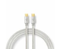 Nedis CCTB60800AL20 - USB 2.0 kabel | USB-C™ Zástrčka | USB-C™ Zástrčka | 480 Mbps | 2.00 m  | Stříbrná