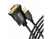 AXAGON ADS-1PQN, USB-A 2.0 - sériový RS-232 DB9-M FTDI adaptér / kabel 1.5m