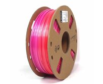 Gembird tisková struna (filament), PLA, 1,75mm, 1kg, silk rainbow, červená/fialová
