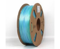 Gembird tisková struna (filament), PLA, 1,75mm, 1kg, silk rainbow, modrá/zelená
