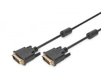 Digitus DVI propojovací kabel, DVI(24+1), 2x ferit M/M, 3,0 m, DVI-D Dual Link, bl