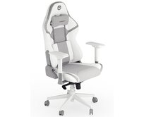 Endorfy herní židle Scrim OWH/kůže + textil/bílá