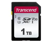 Transcend 1TB SDXC 300S (Class 10) UHS-I U3 V30 paměťová karta, 100 MB/s R, 85 MB/s W