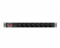 Lanberg POWER DISTRIBUTION UNIT (PDU) 19" LANBERG 1U 16A 2M 8X FRENCH OUTLETS BLACK