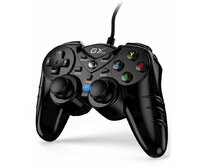 Genius GX Gaming GX-17UV, Gamepad, drátový, vibrační, pro PC a PS3, USB, černý