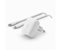 Belkin 20W USB-C Power Delivery PPS nástěnná nabíječka + 1m USB-C na lightning kabel, bílá