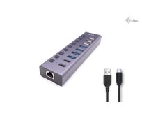 i-tec USB 3.0/USB-C Charging HUB 9port LAN + Power Adapter 60W