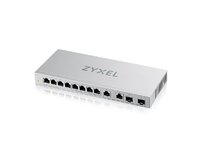 Zyxel XGS1010-12 v2, 12-Port Gigabit Unmanaged Switch with 8-Port 1G + 2-Port 2.5G + 2-Port SFP+